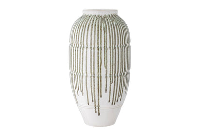 Luxusbetten24 Lioren Vase Grün – Elegantes Dekoratives Grünes Steinzeug