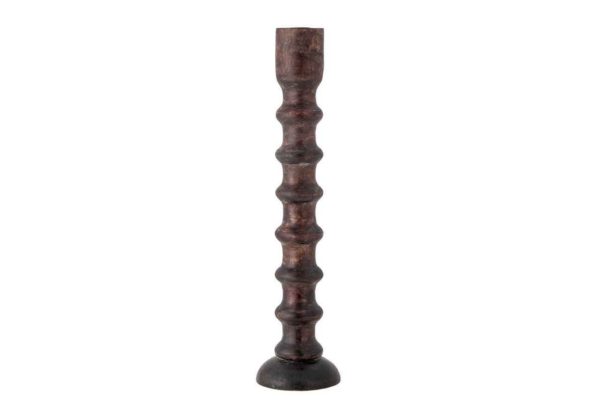 Luxusbetten24 Vireo Kerzenhalter aus Mango-Holz in Braun Elegant