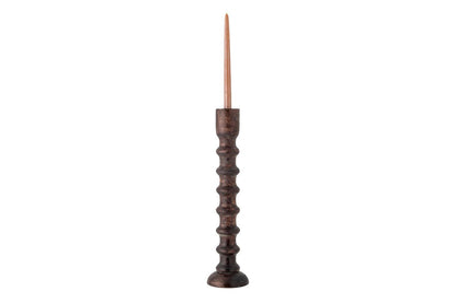 Luxusbetten24 Vireo Kerzenhalter aus Mango-Holz in Braun Elegant