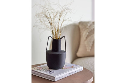 Darmare Schwarze Metallvase – Moderne Elegantes Zeitloses Design Wohnaccessoire