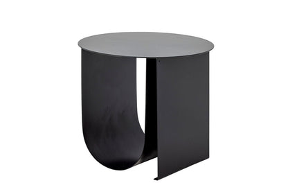 Luxusbetten24 Jenny Beistelltisch – Schwarzes Metall, Modernes Design, Schwarz