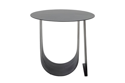 Luxusbetten24 Jenny Beistelltisch – Schwarzes Metall, Modernes Design, Schwarz