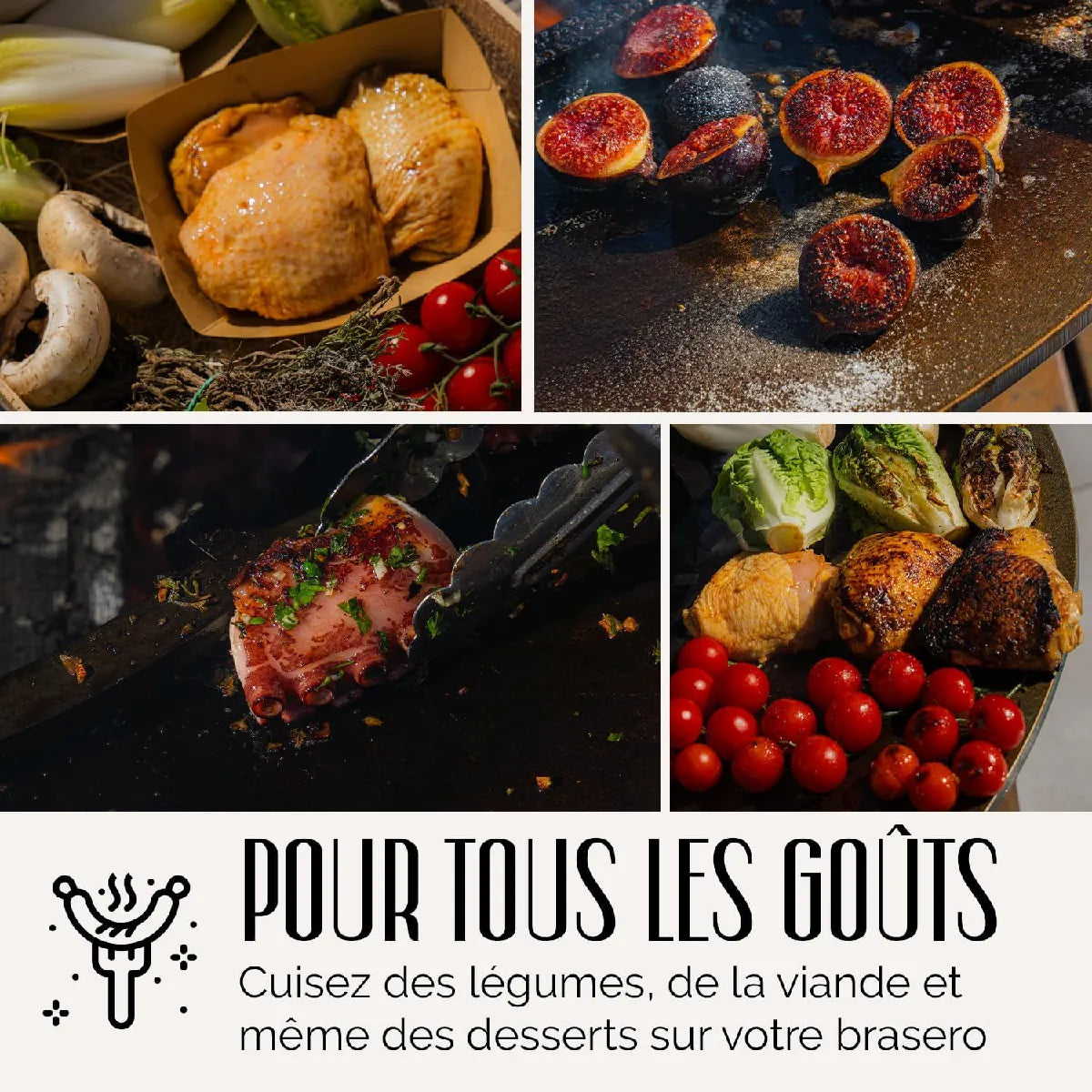 Grill chic Brasero de jardin - Marron