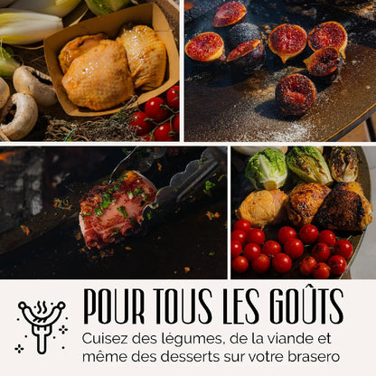 Grill chic Brasero de jardin - Marron