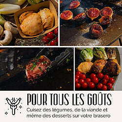 Grill Chic Brasero De Jardín Marrón Ronda 62x76 cm