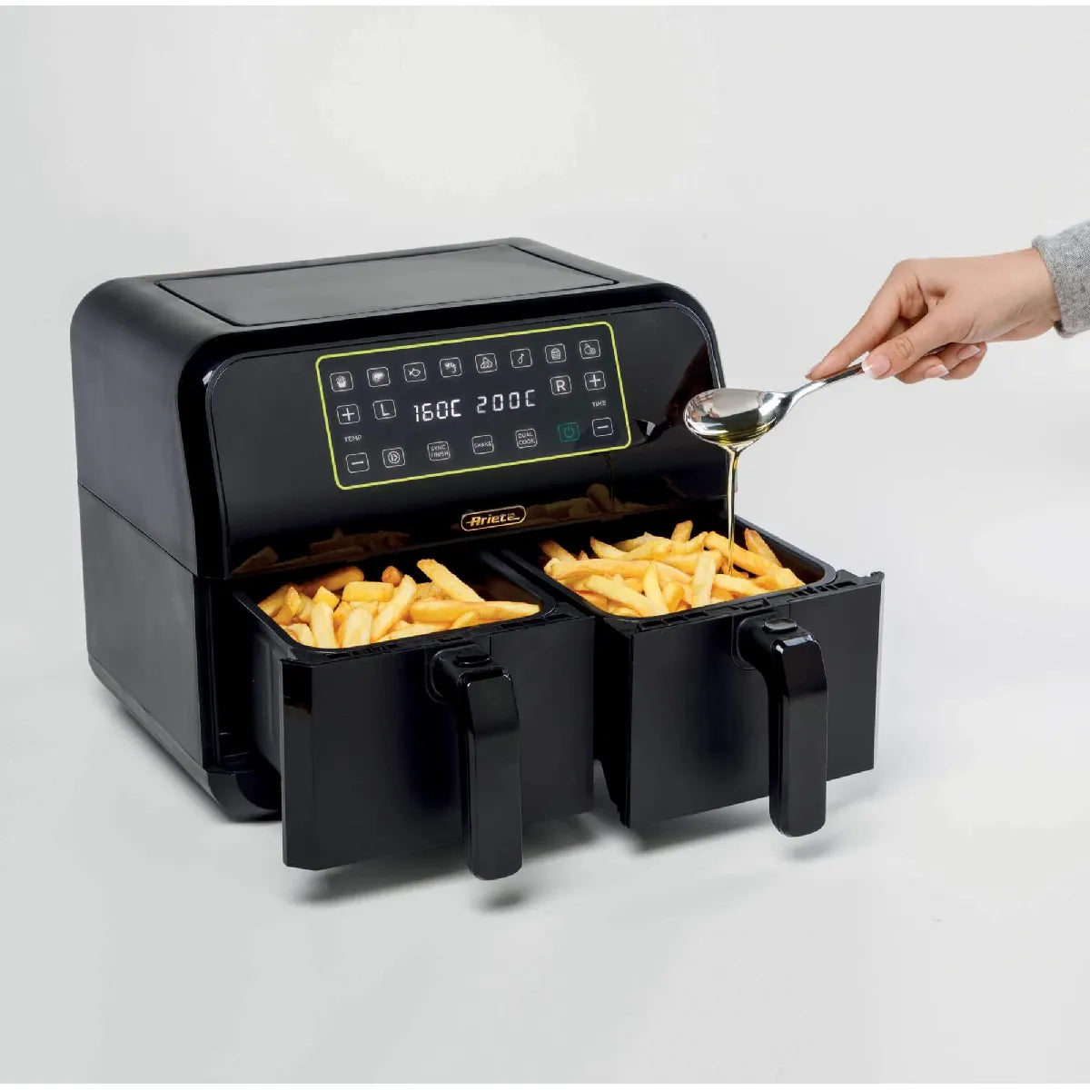 Ariete 4623 Freidora sin Aceite Doble Cámara Negro