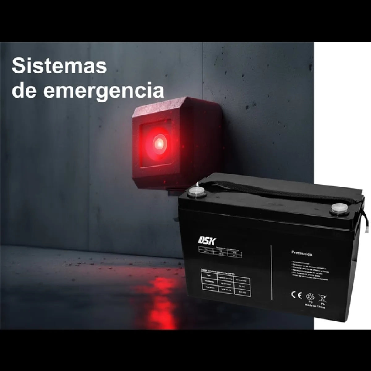 Batería DSK VRLA AGM 6V 4,5Ah
