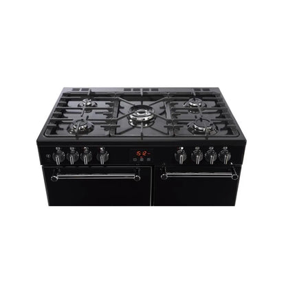 Belling PKENS90DFBLK Cocina Negra 90 cm 5 Quemadores 3 Hornos