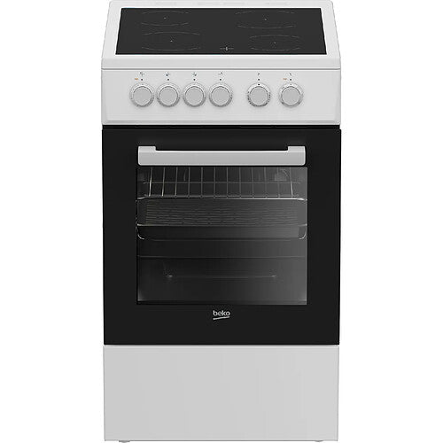 Beko FSS57000GW Cocina Vitrocerámica SteamShine 4 Focos Blanco 50 cm