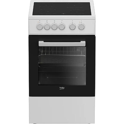Beko FSS57000GW Cocina Vitrocerámica SteamShine 4 Focos Blanco 50 cm
