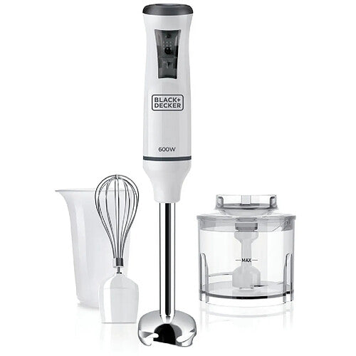 Black & Decker BXHBA600E Batidora de Inmersión 600W Blanco
