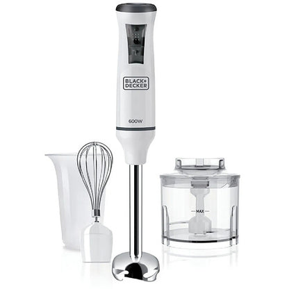 Black & Decker BXHBA600E Batidora de Inmersión 600W Blanco