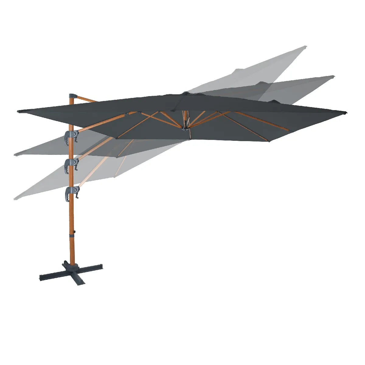 Axi House AXI Nima Parasol Rotativo 300x300 cm Marrón Gris