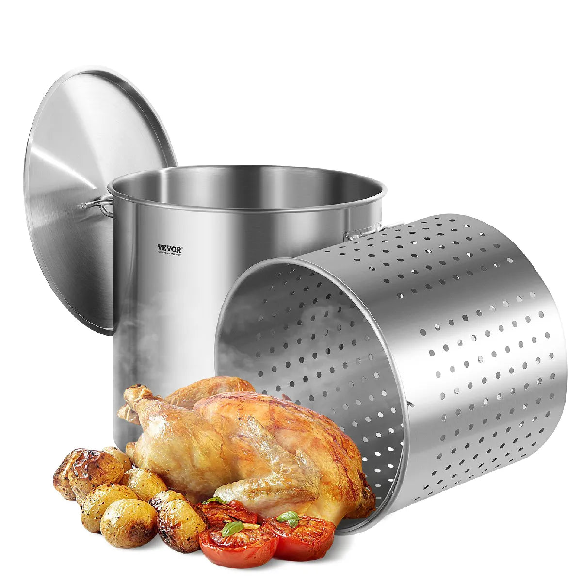 Marmite Inox 50cm Vevor Argent MKR00022438884