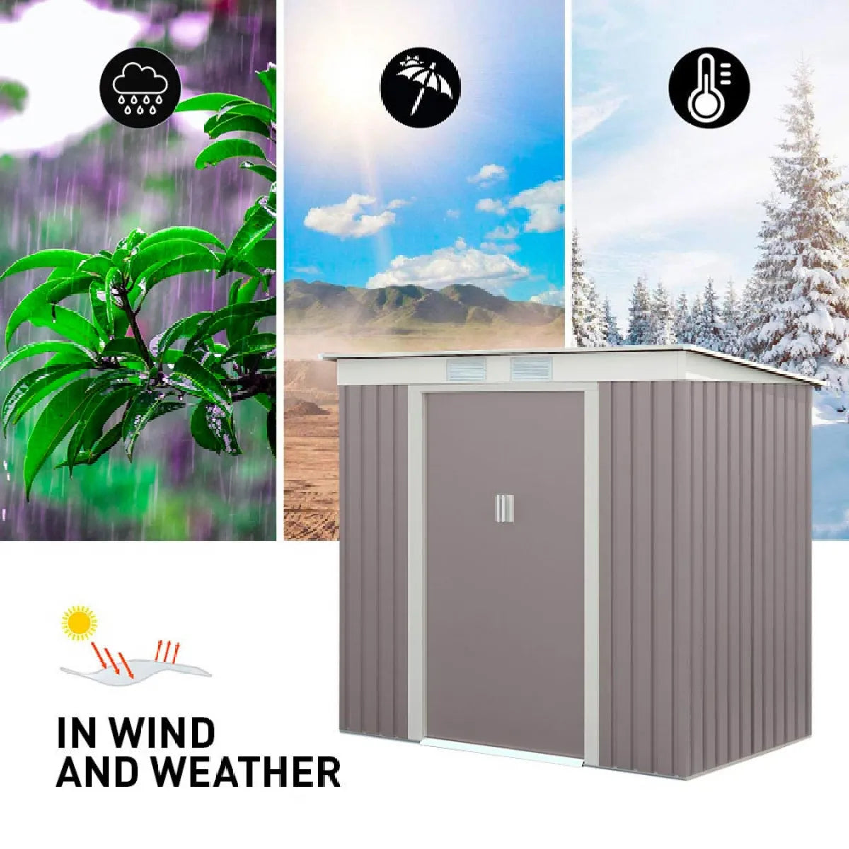 Abri Jardin Métal Soana Garden Shed Alps MKR00000010313