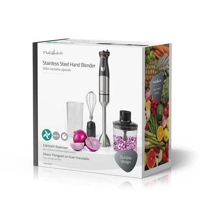 Mixeur Plongeant Nedis Aluminium KAHB400CAL