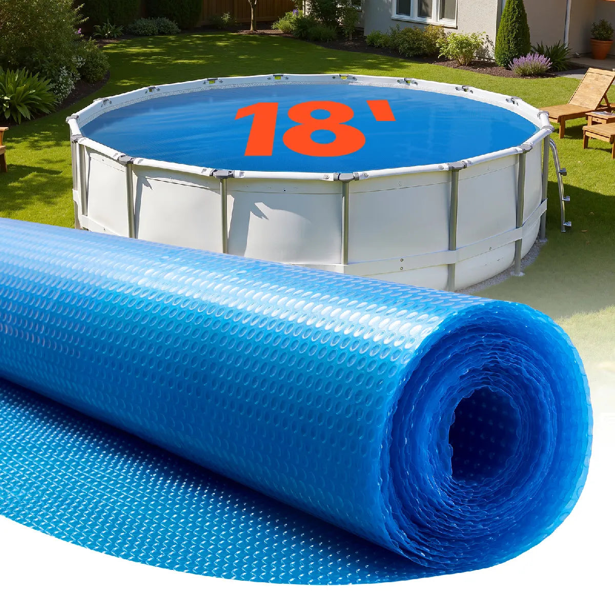 Bâche Solaire Ronde Vevor Bleu 400-18 MKR00022440036