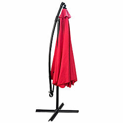 Akord Parasol de Jardín Octogonal Rojo 245×245 cm