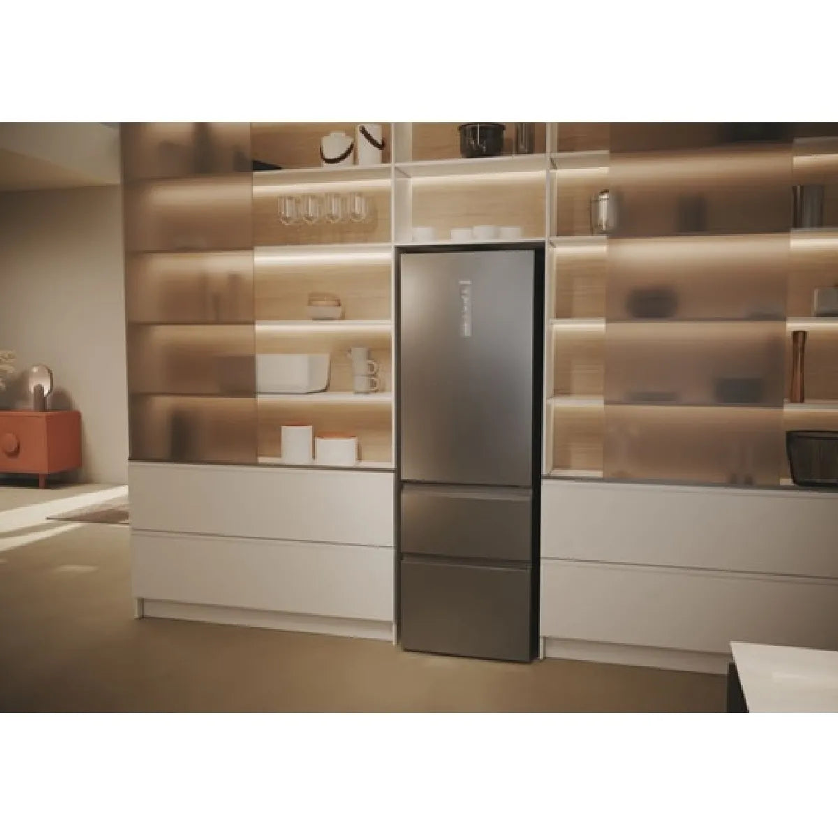 Haier HTW5618DNMG Refrigerador Inox No Frost 360 L
