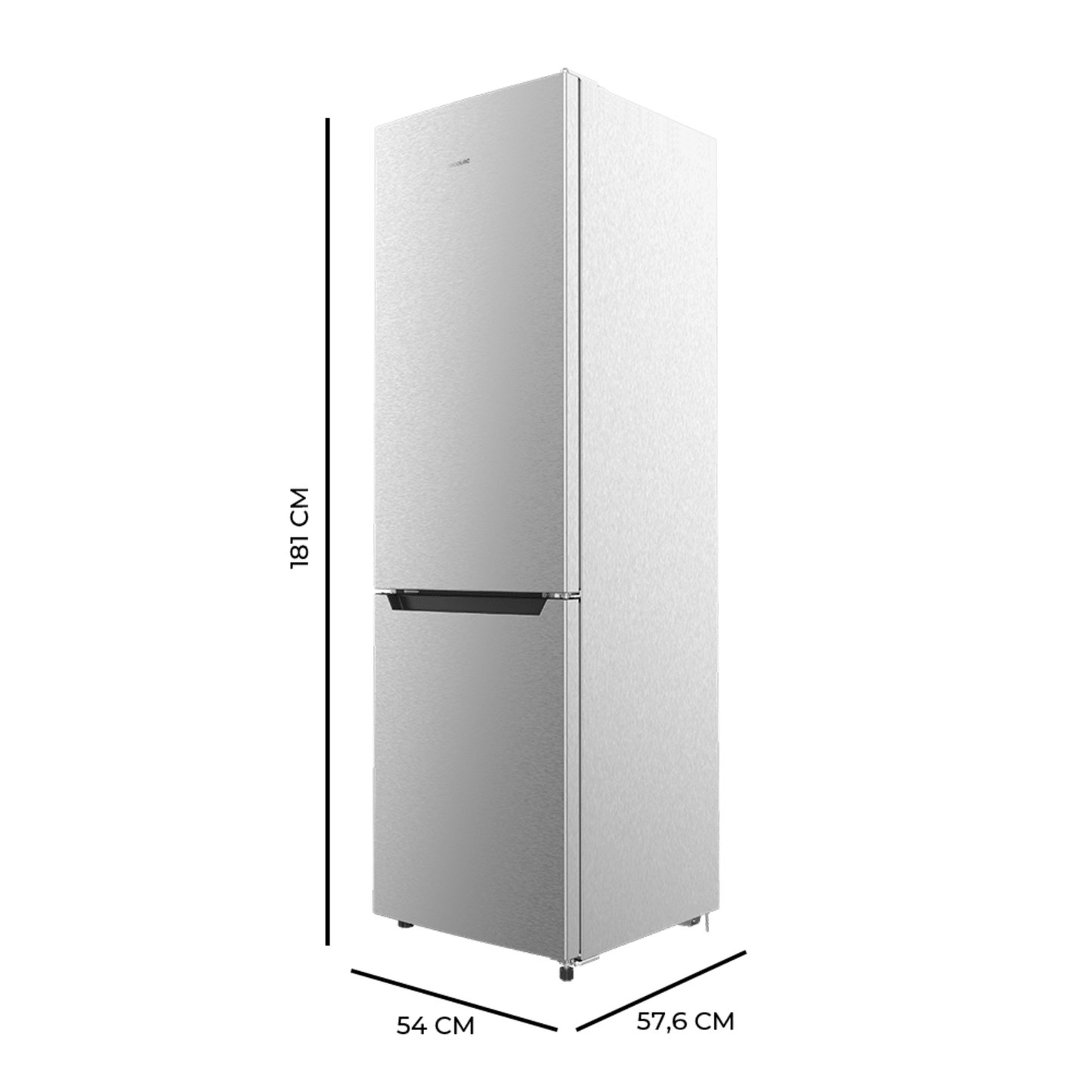 Cecotec Bolero CoolMarket 250 Inox D Frigorífico Combi Clase D