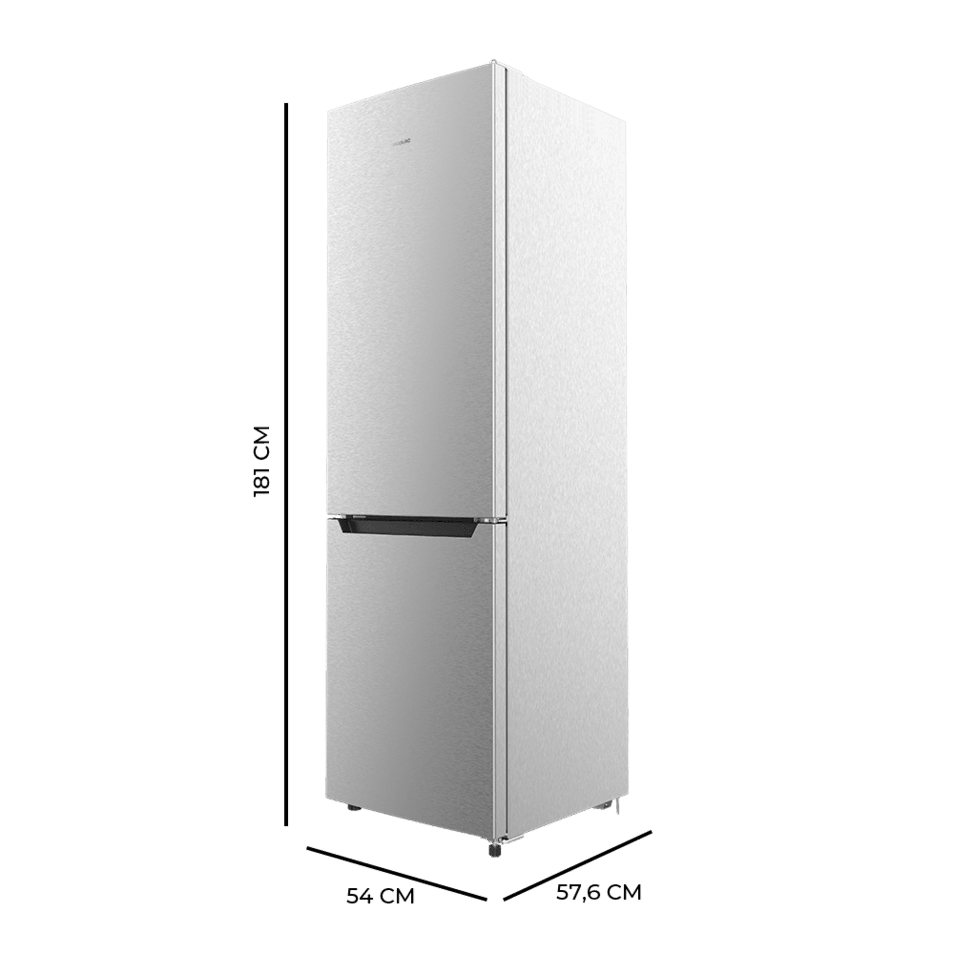 Cecotec Bolero CoolMarket 250 Inox D Frigorífico Combi Clase D