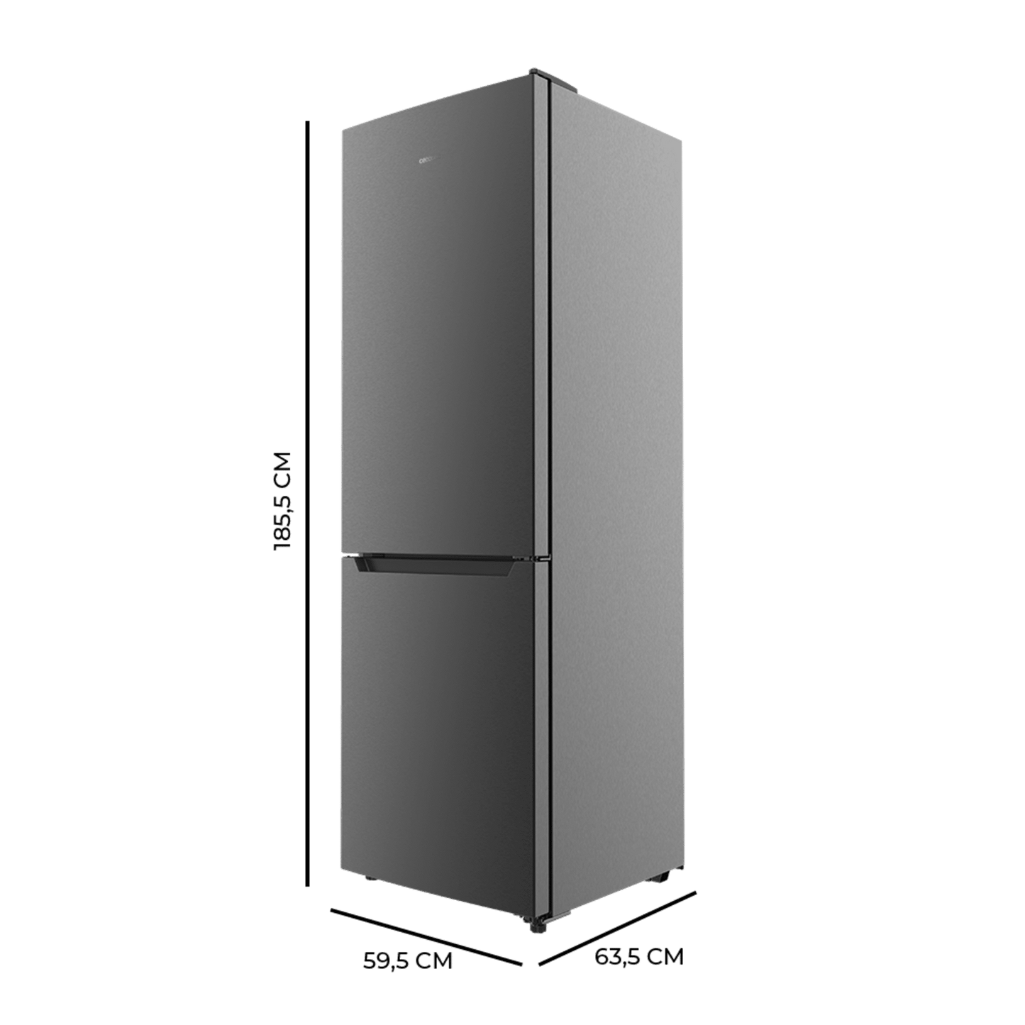 Cecotec Bolero CoolMarket Combi 322 Dark E Frigorífico Clase E