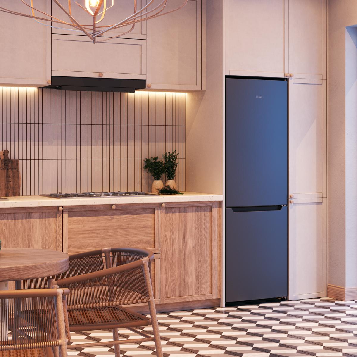 Cecotec Bolero CoolMarket Combi 322 Dark E Frigorífico Clase E