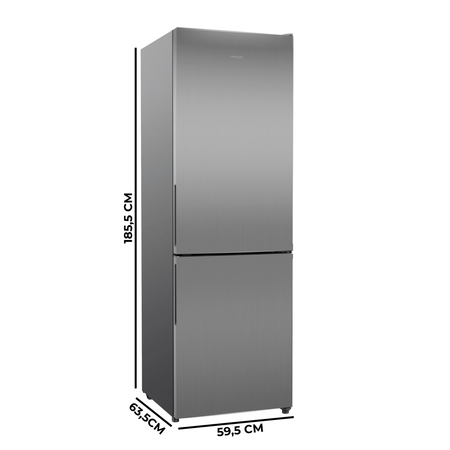 Cecotec Bolero CoolMarket 322 Inox Frigorífico Combi Clase E 322L