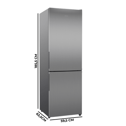 Cecotec Bolero CoolMarket 322 Inox Frigorífico Combi Clase E 322L
