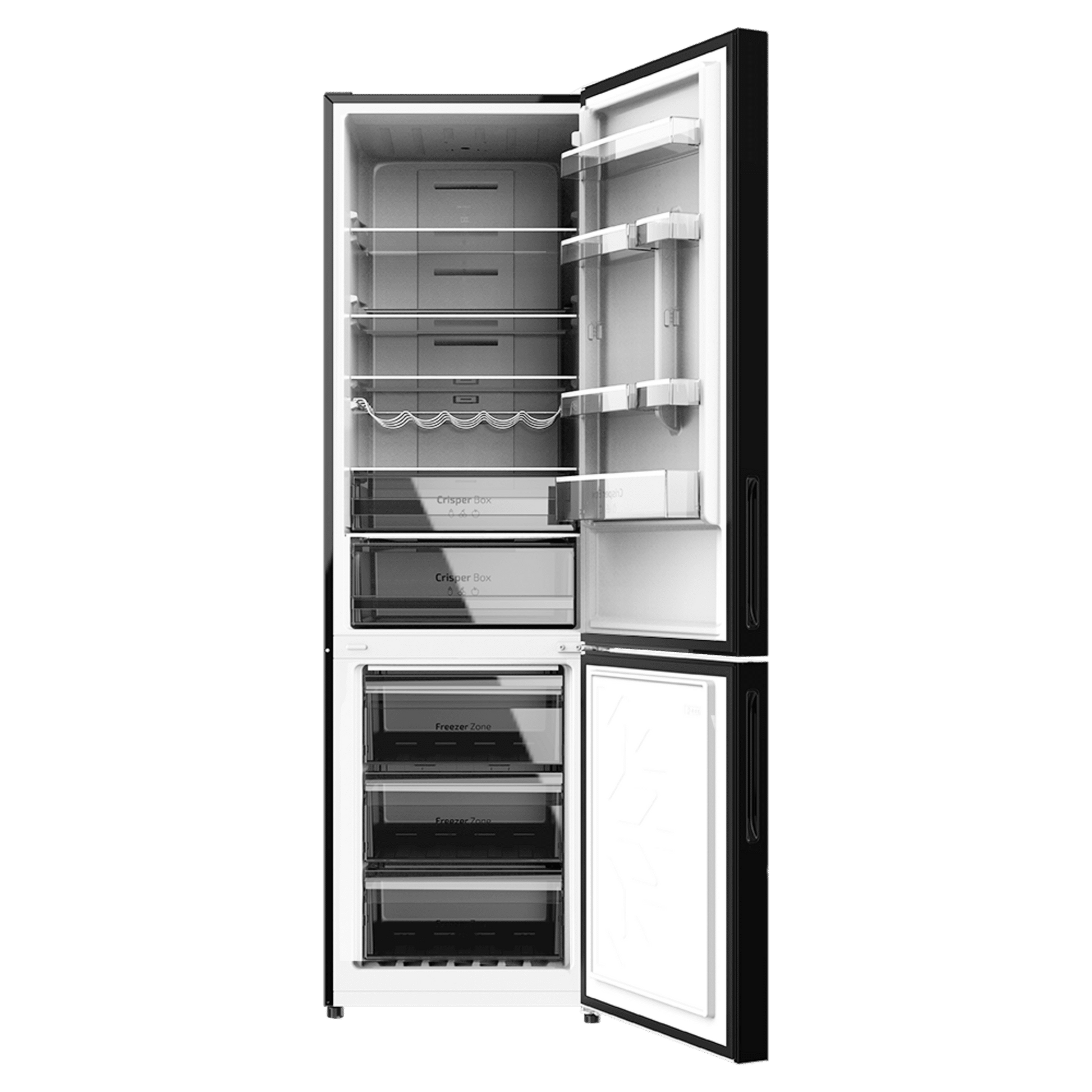 Cecotec CoolMarket 356 Frigorífico Combi Black Glass 356L