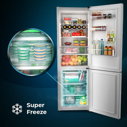 Cecotec CoolMarket 356 Frigorífico Combi Black Glass 356L