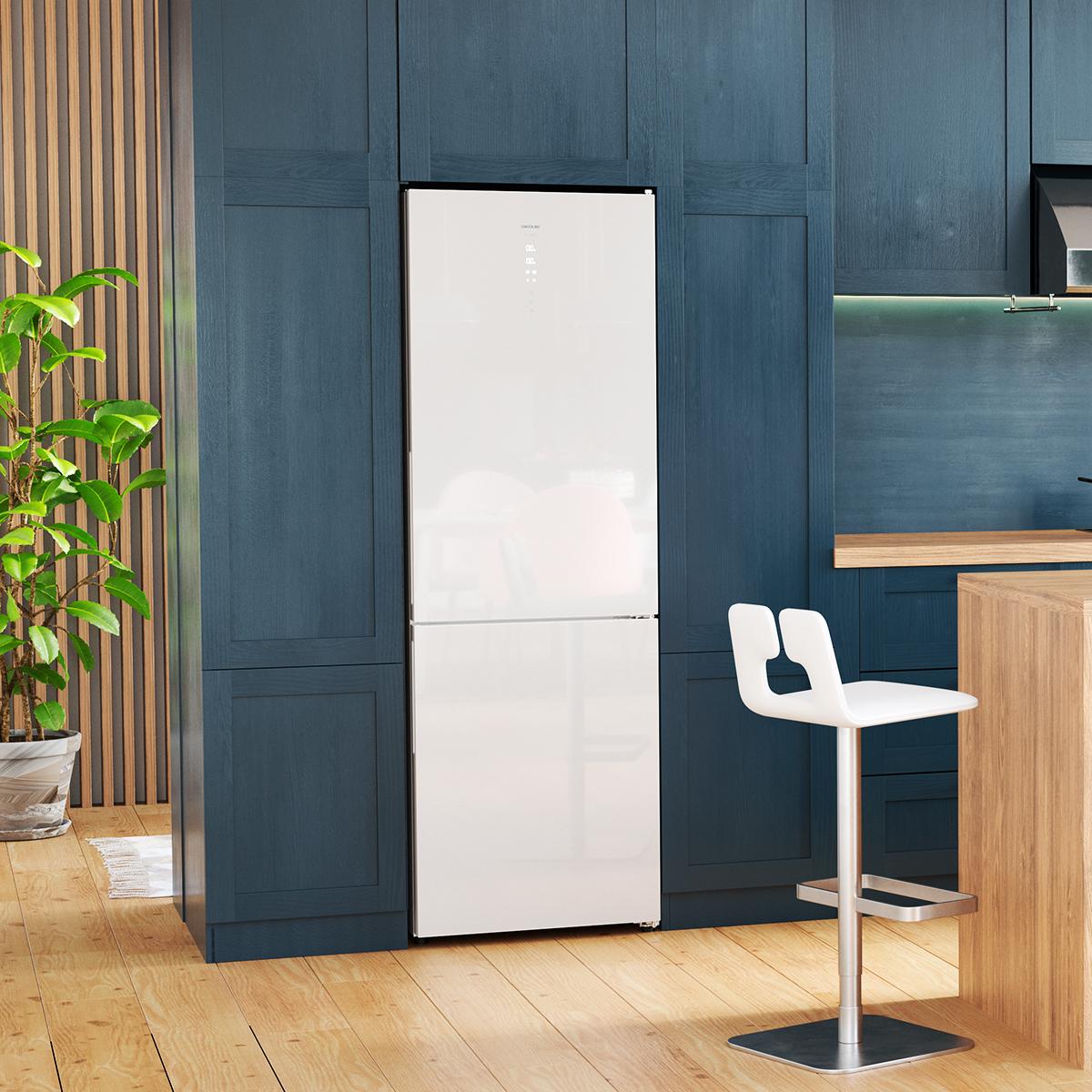 Cecotec Bolero CoolMarket 356 Frigorífico Combi Clase D White Glass
