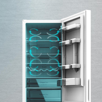 Cecotec Bolero CoolMarket 356 Frigorífico Combi Clase D White Glass