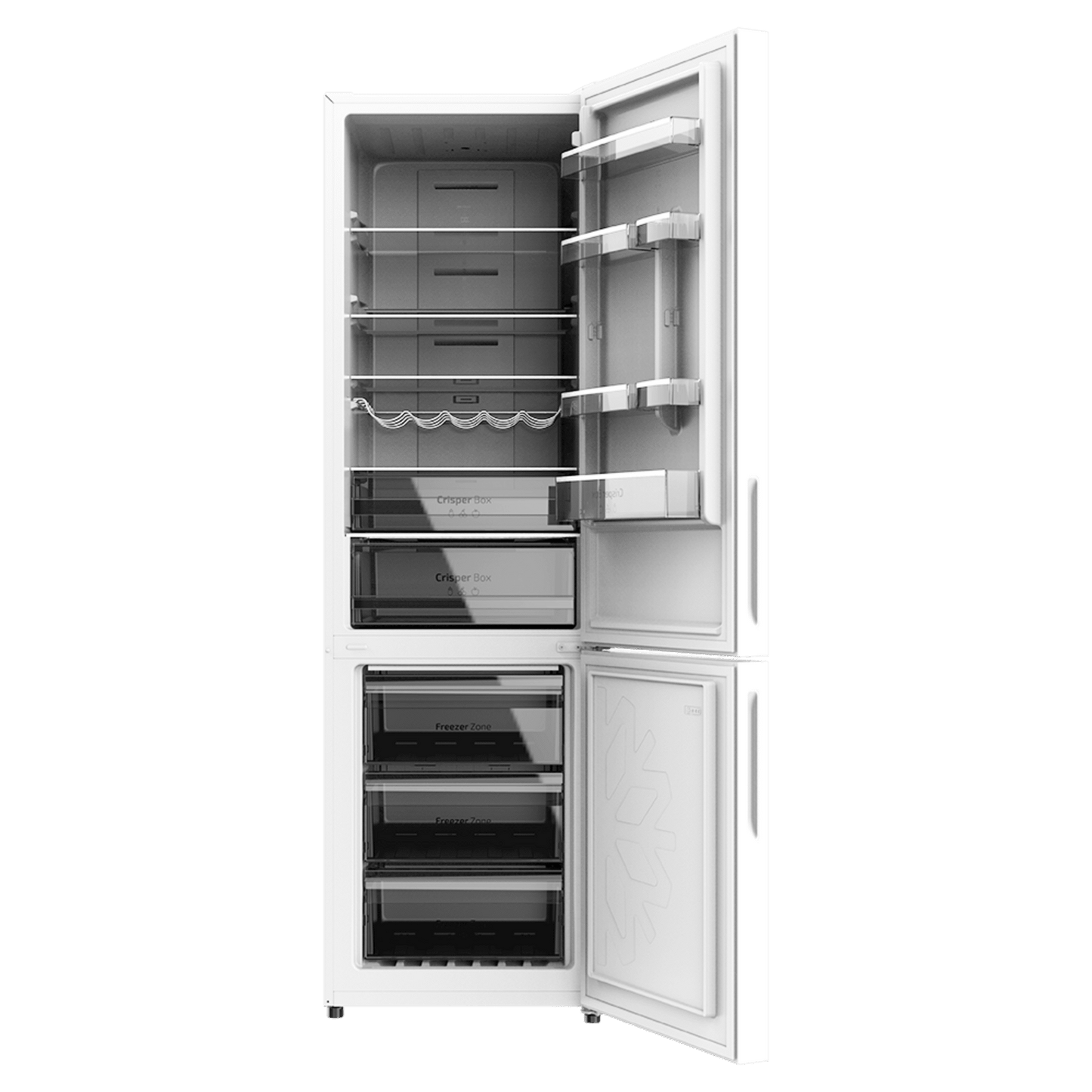 Cecotec Bolero CoolMarket 356 Frigorífico Combi Clase D White Glass