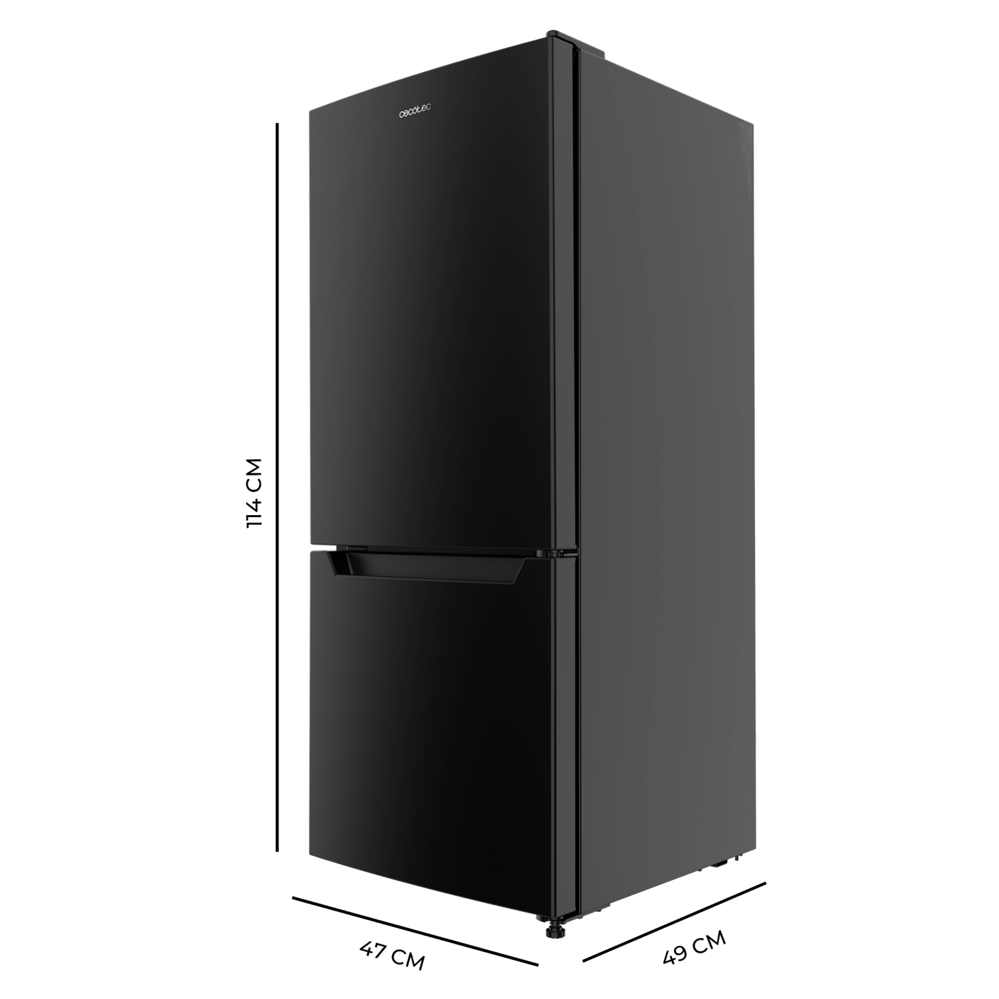 Cecotec CoolMarket Combi 117 DF Frigorífico Negro E