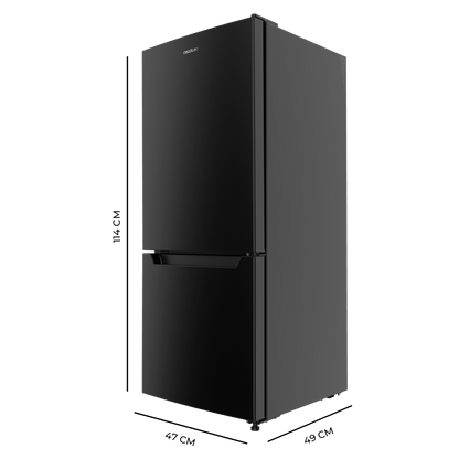 Cecotec CoolMarket Combi 117 DF Frigorífico Negro E