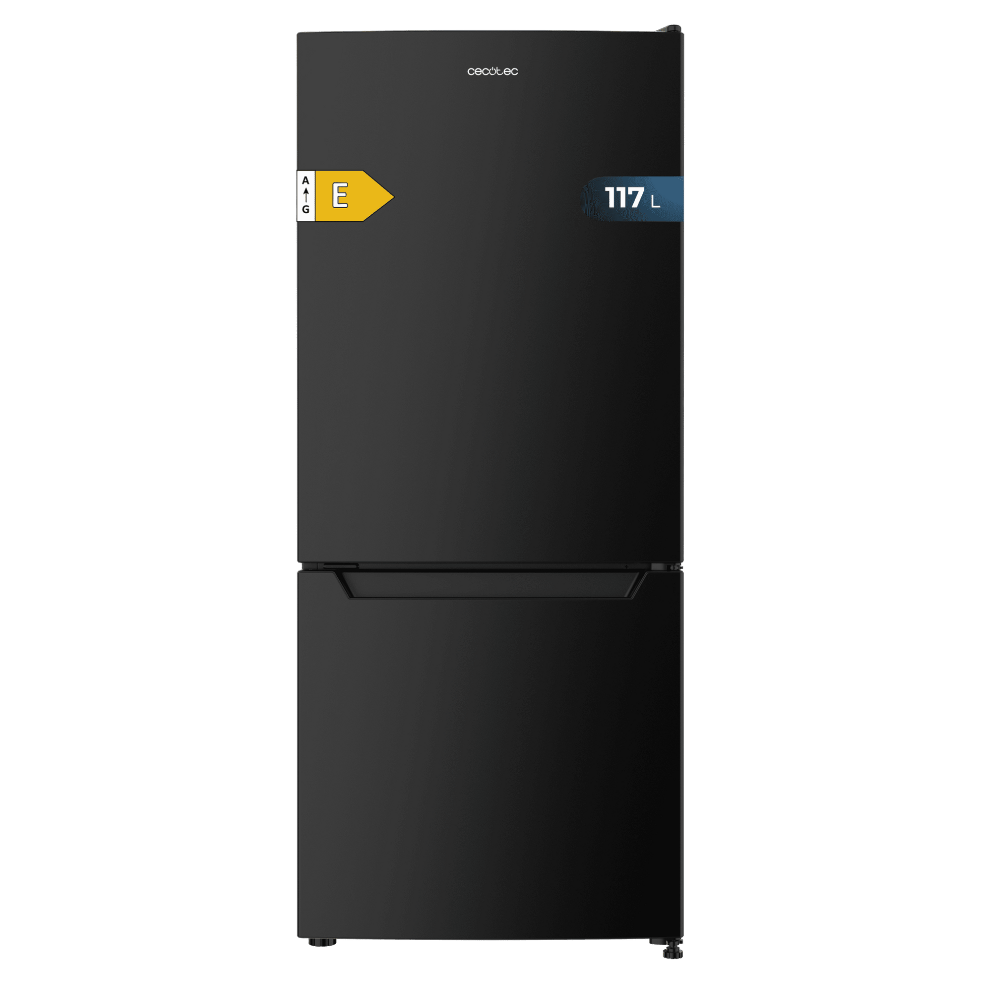 Cecotec CoolMarket Combi 117 DF Frigorífico Negro E
