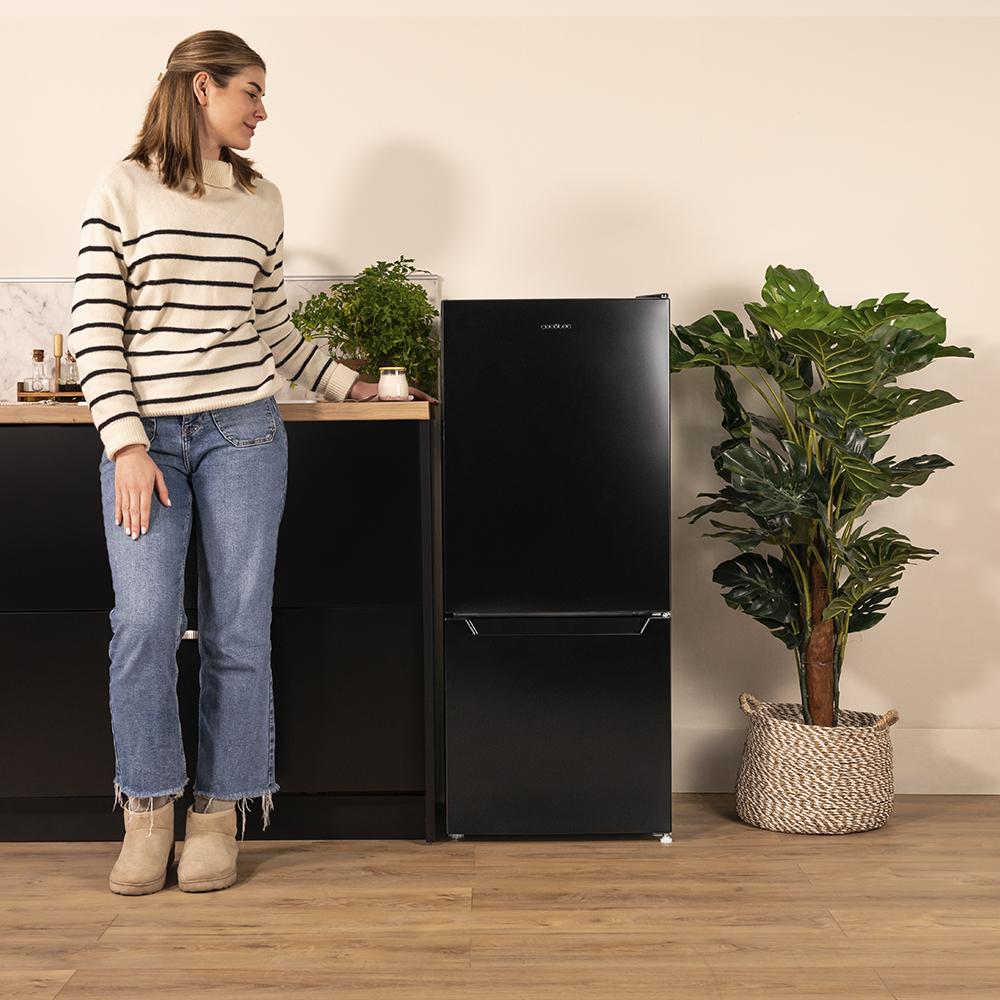 Cecotec CoolMarket Combi 117 DF Frigorífico Negro E