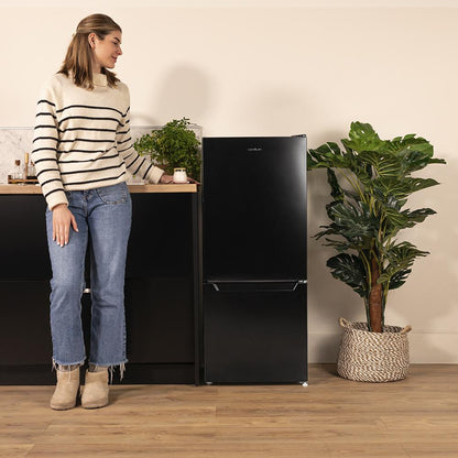 Cecotec CoolMarket Combi 117 DF Frigorífico Negro E