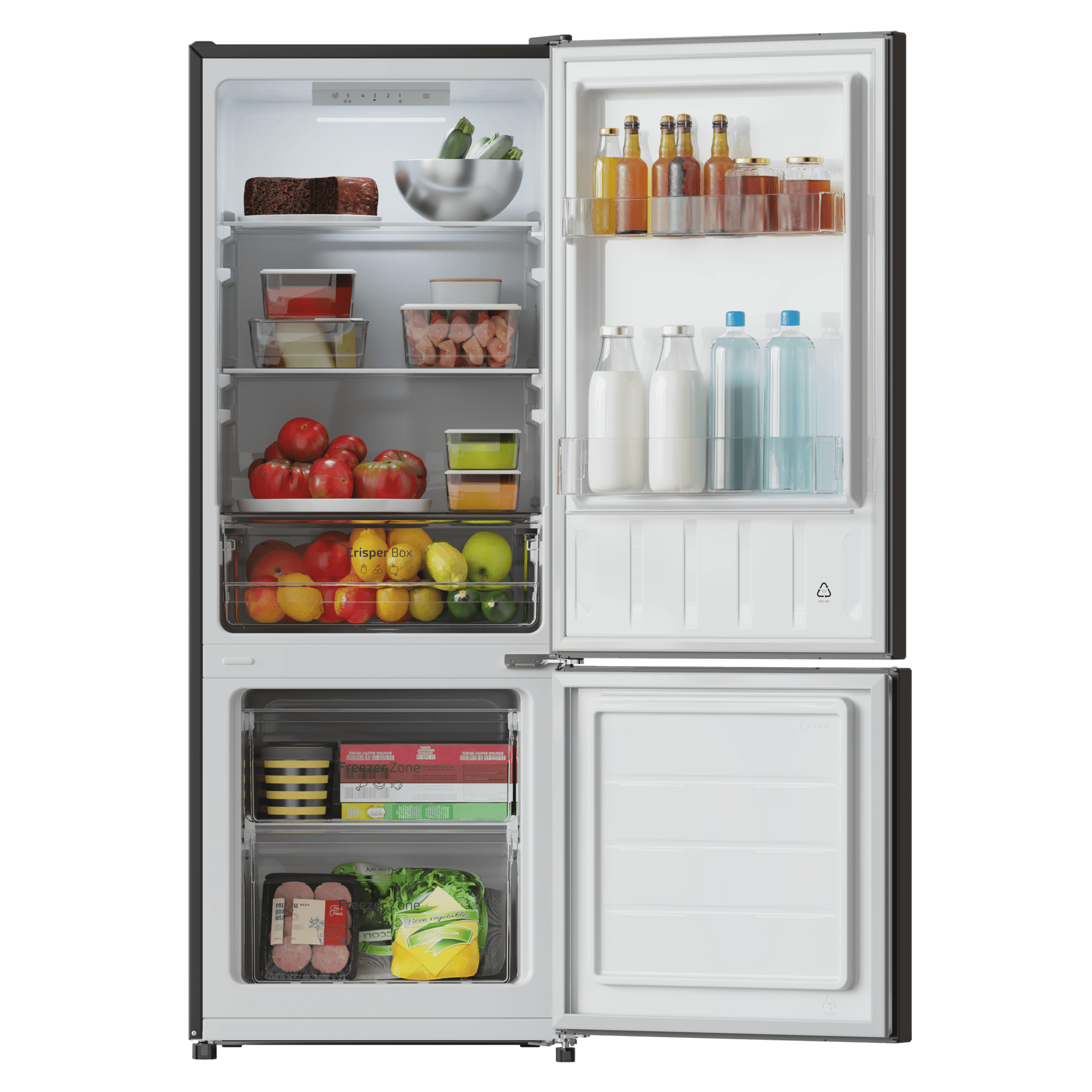 Cecotec Bolero CoolMarket Combi 205 DF Frigorífico Negro