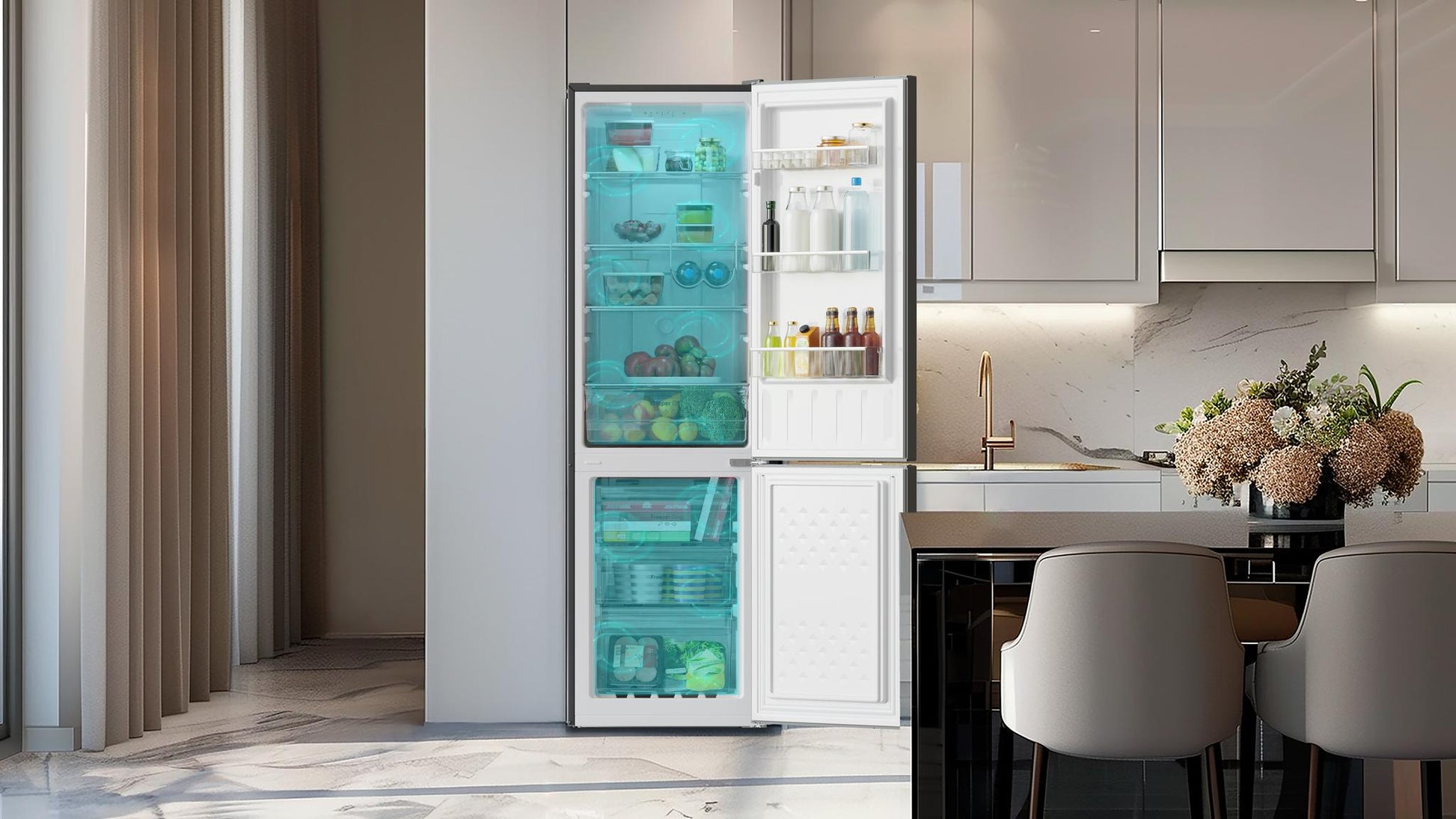 Cecotec Bolero CoolMarket Dark D Frigorífico Combi 250 L