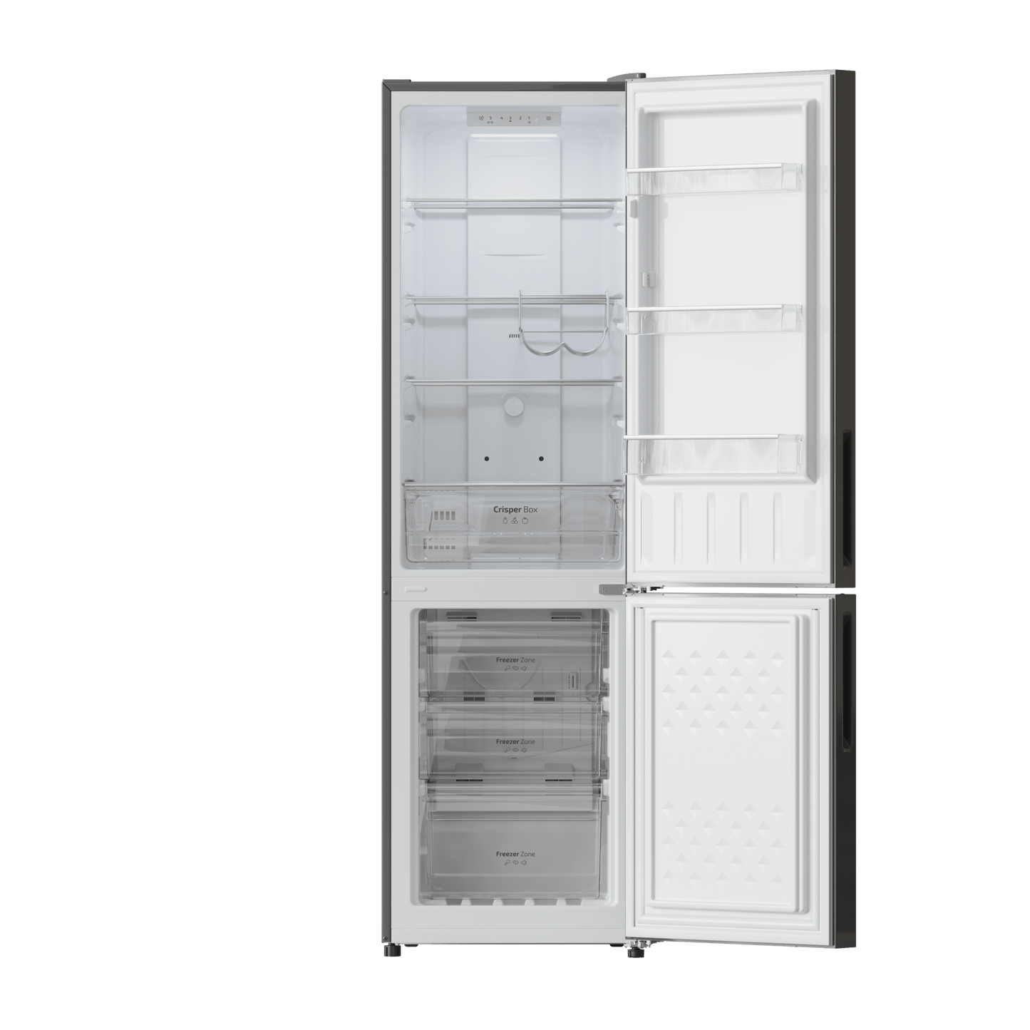 Cecotec Bolero CoolMarket Combi 250 Frigorífico Combi Inverter Grey Glass