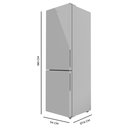 Cecotec Bolero CoolMarket Combi 250 Frigorífico Combi Inverter Grey Glass