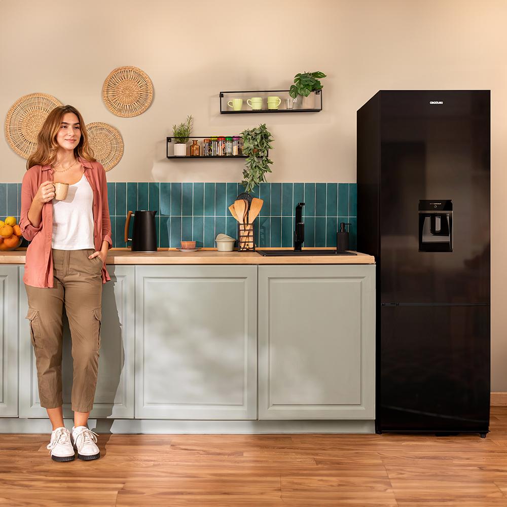 Cecotec Bolero CoolMarket Combi 250 WD Frigorífico No Frost Negro