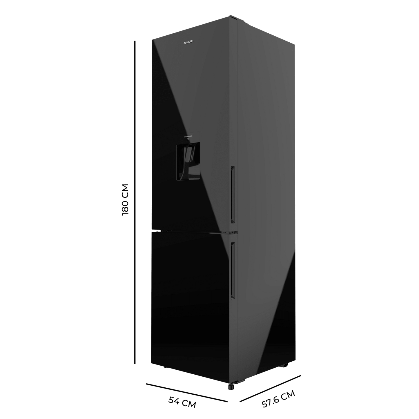 Cecotec Bolero CoolMarket Combi 250 WD Frigorífico No Frost Negro