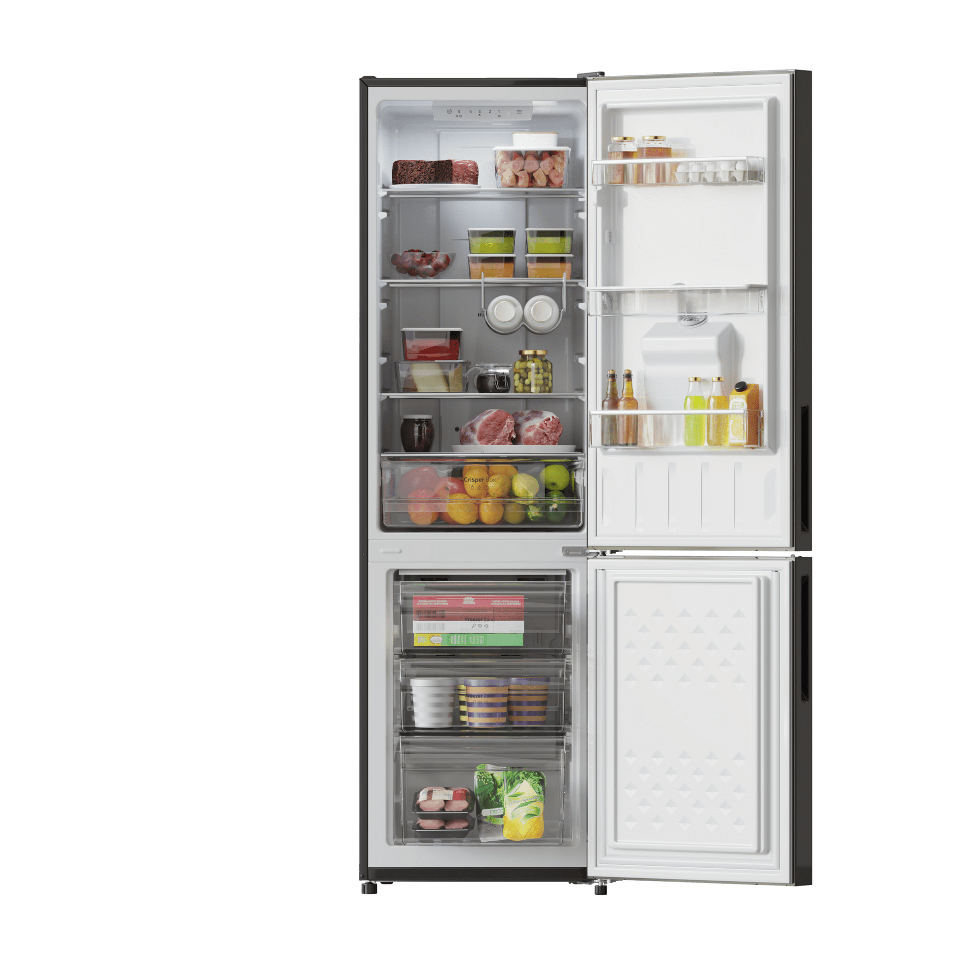 Cecotec Bolero CoolMarket Combi 250 WD Frigorífico No Frost Negro