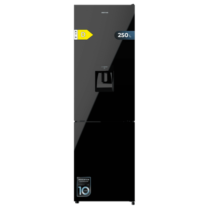 Cecotec Bolero CoolMarket Combi 250 WD Frigorífico No Frost Negro