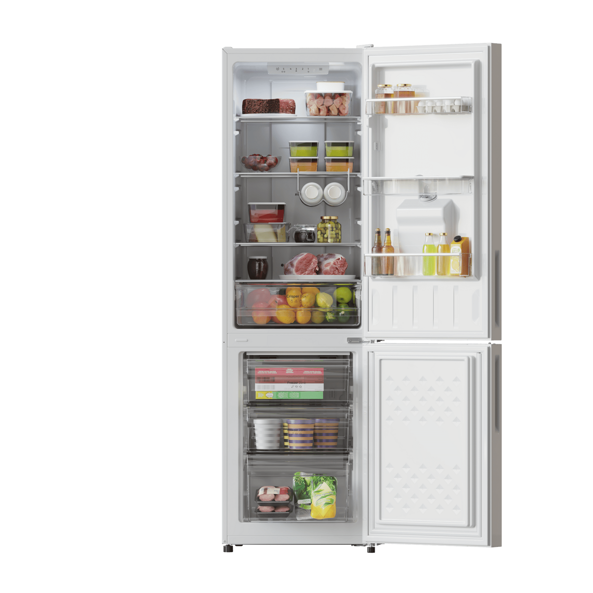 Cecotec Bolero CoolMarket Combi 250 WD Frigorífico Blanco