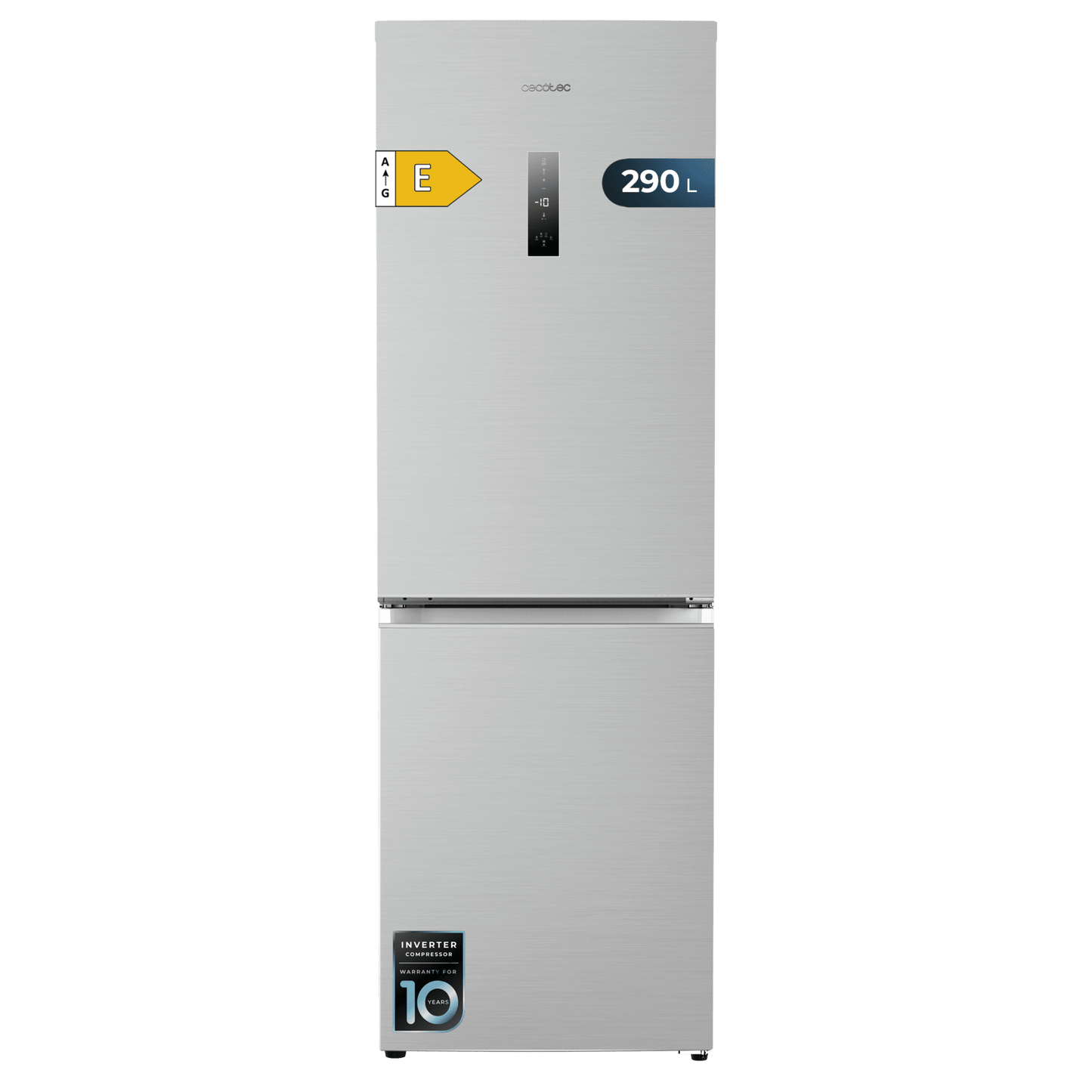 Cecotec Bolero CoolMarket Combi Frigorífico Inox 290 L