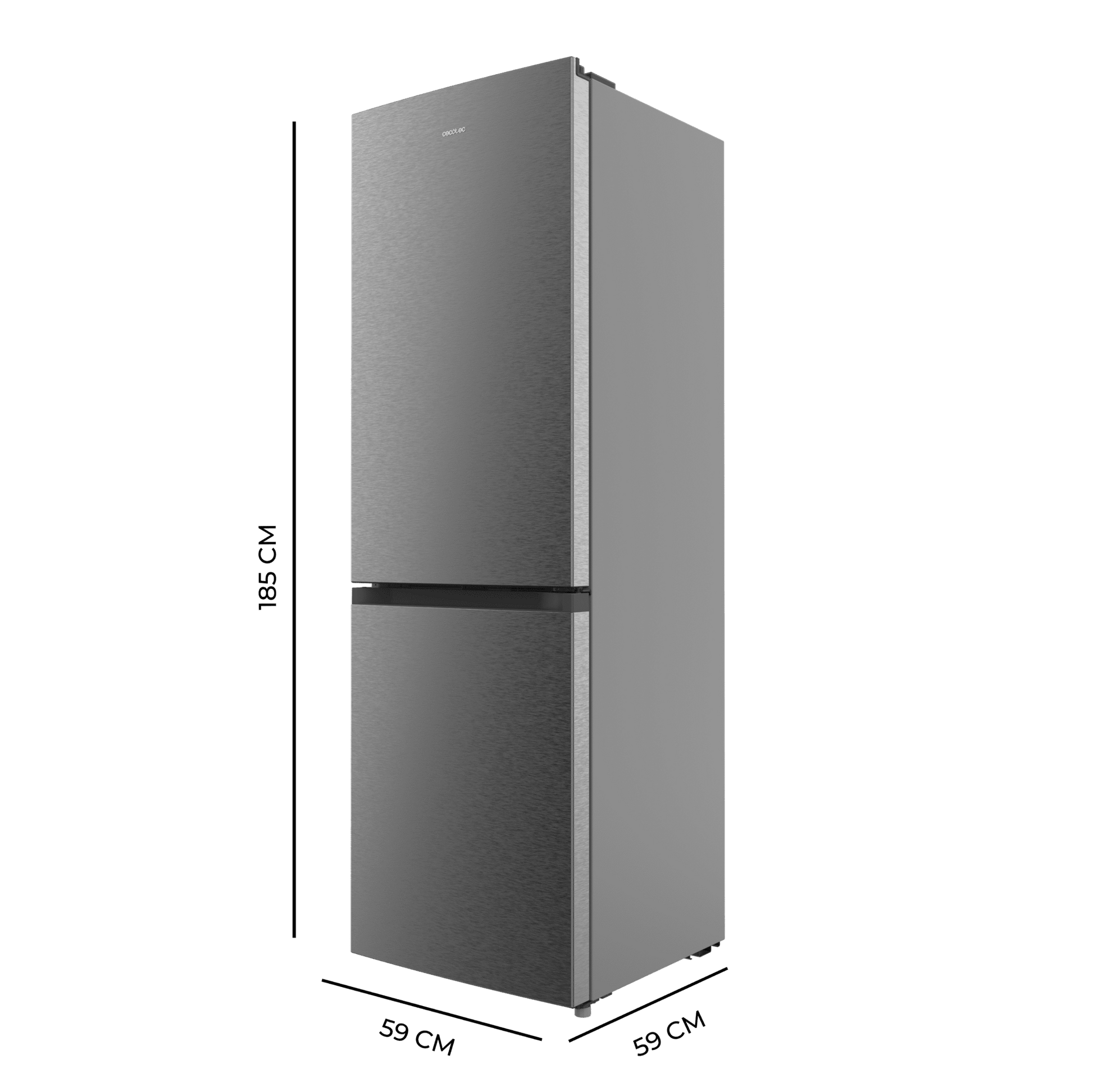 Cecotec Bolero CoolMarket Combi 296L Refrigerador Dark 185×60 cm